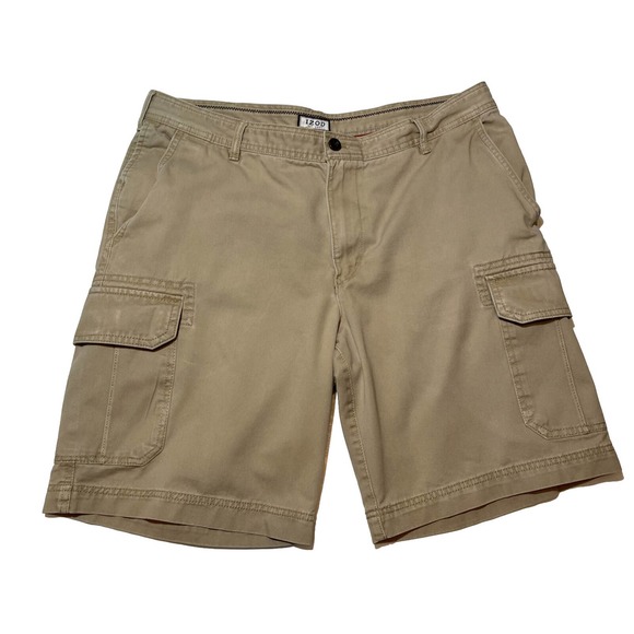 Izod Other - IZOD Men’s 38 Brown Khaki Cotton Cargo Shorts